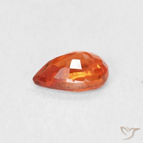 9,17 ctw natürlicher Feuerorange Saphir, Birnenform, VS