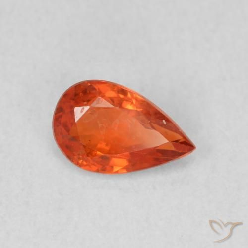 9,17 ctw natürlicher Warmes Orange Saphir, Birnenform, VS