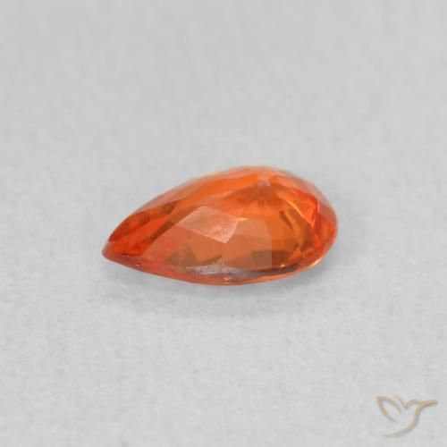 9,17 ctw natürlicher Mittelorange Saphir, Birnenform, VS