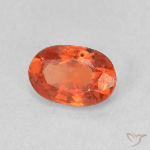 9,17 ctw natürlicher Mittelorange Saphir, Oval, VS