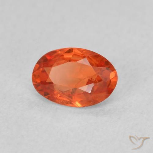 9,17 ctw natürlicher Mittelorange Saphir, Oval, VS