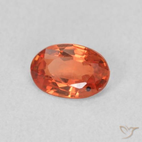 9,17 ctw natürlicher rötlich-orange Saphir, Oval, VS