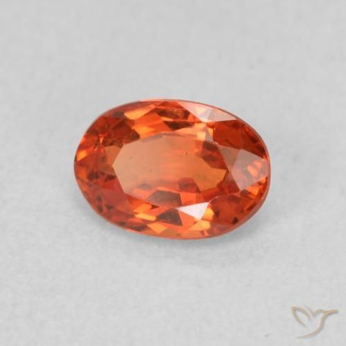 9,17 ctw natürlicher Warmes Orange Saphir, Oval, VS