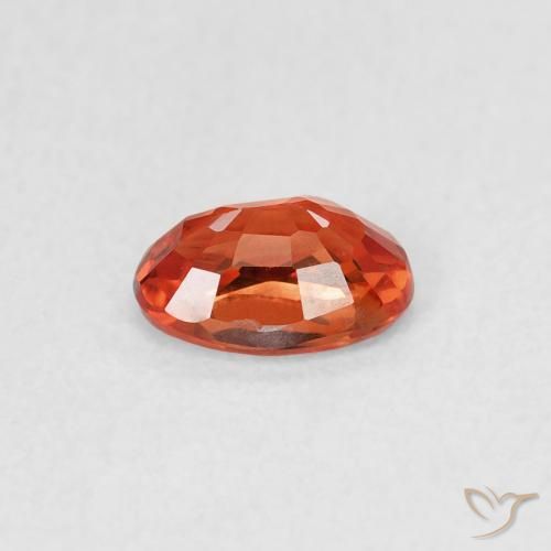 9,17 ctw natürlicher orange-rot Saphir, Oval, VVS-VS