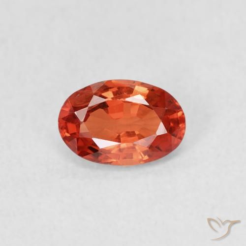 0.64ct Natürlicher Leuchtendes Purpurrot Saphir, Oval, VVS-VS