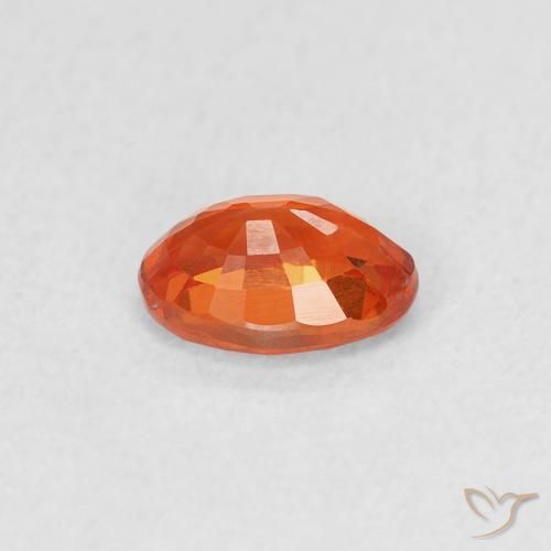 9,17 ctw natürlicher rötlich-orange Saphir, Oval, VS