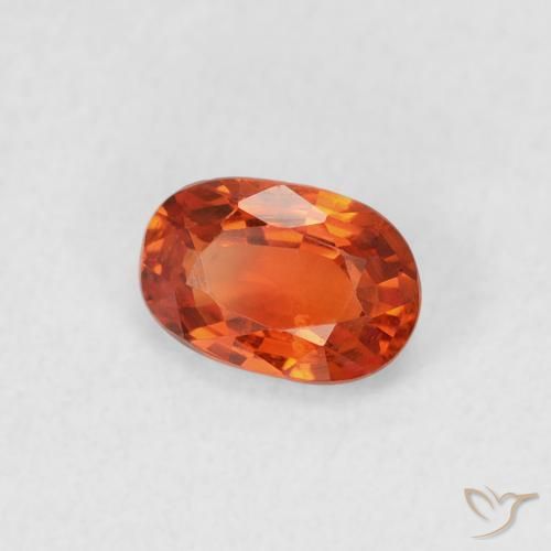9,17 ctw natürlicher Mittelorange Saphir, Oval, VVS-VS