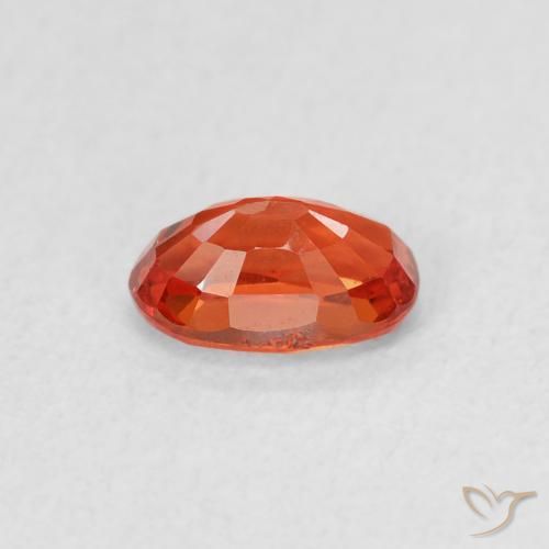 9,17 ctw natürlicher rötlich-orange Saphir, Oval, VVS