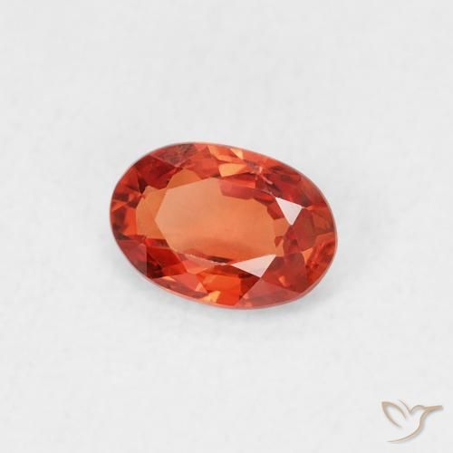 9,17 ctw natürlicher Mittelorange Saphir, Oval, VVS-VS