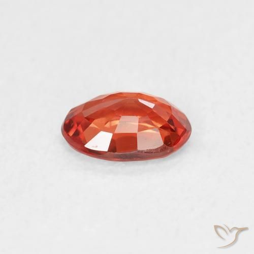 9,17 ctw natürlicher Mittelorange Saphir, Oval, VVS-VS