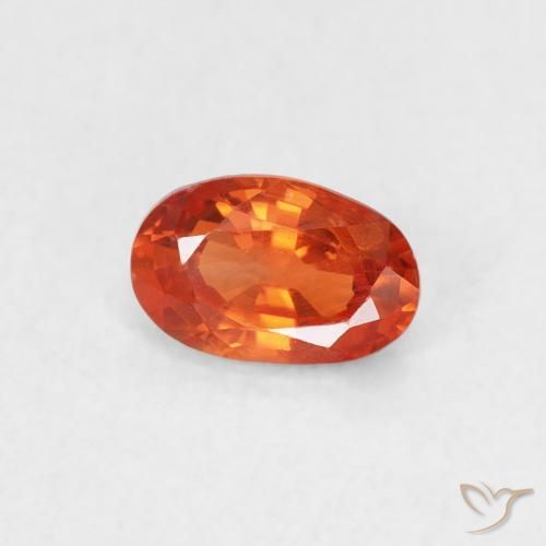 9,17 ctw natürlicher Amber Orange Saphir, Oval, VS