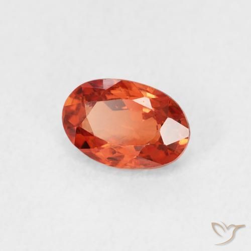 9,17 ctw natürlicher Feuerorange Saphir, Oval, VS