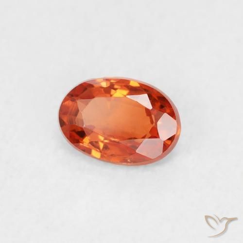9,17 ctw natürlicher rötlich-orange Saphir, Oval, VS