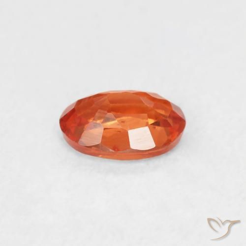 9,17 ctw natürlicher rötlich-orange Saphir, Oval, VS