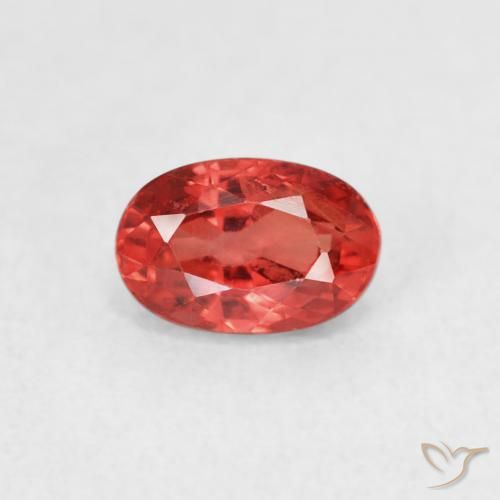 0.75ct Natürlicher Mittelrot Saphir, Oval, VS