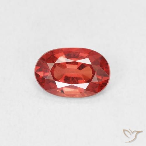 0.51ct Natürlicher Leuchtendes Purpurrot Saphir, Oval, VS