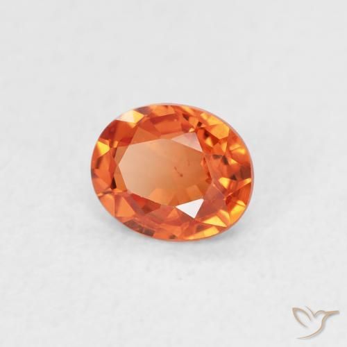 9,17 ctw natürlicher Feuerorange Saphir, Oval, VS