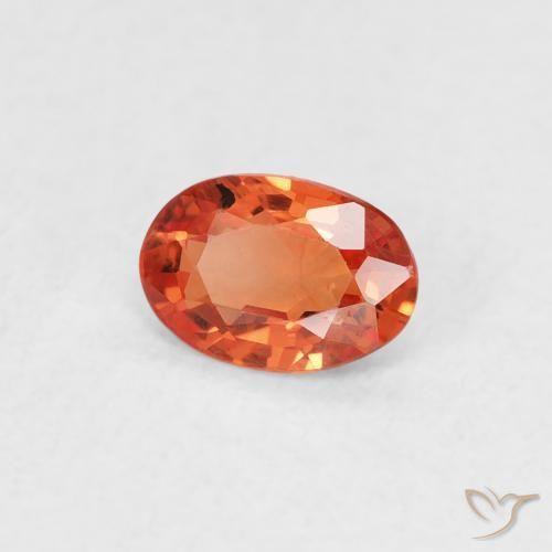 9,17 ctw natürlicher Feuerorange Saphir, Oval, VS