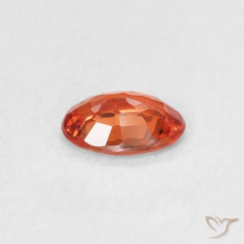 9,17 ctw natürlicher Feuerorange Saphir, Oval, VS