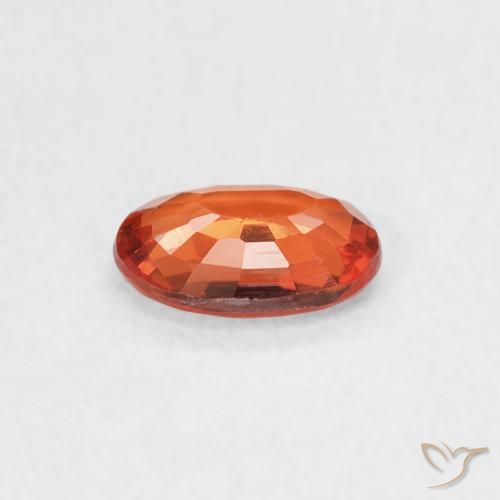 9,17 ctw natürlicher rötlich-orange Saphir, Oval, VS
