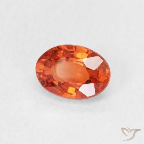 9,17 ctw natürlicher Feuerorange Saphir, Oval, VS