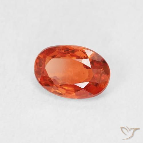 9,17 ctw natürlicher Mittelorange Saphir, Oval, VS