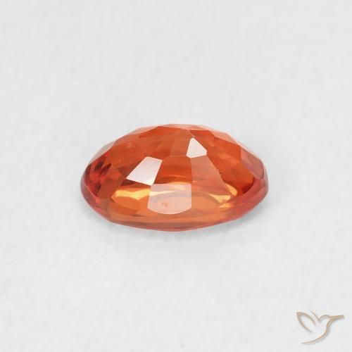 9,17 ctw natürlicher rötlich-orange Saphir, Oval, VS