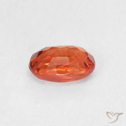 9,17 ctw natürlicher rötlich-orange Saphir, Oval, VS