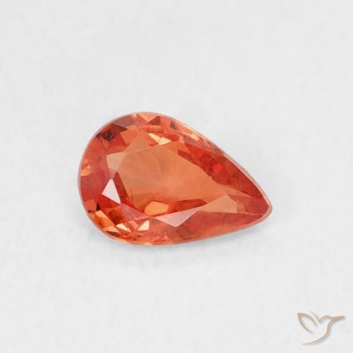 9,17 ctw natürlicher Feuerorange Saphir, Birnenform, VS