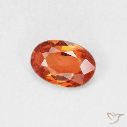 9,17 ctw natürlicher Amber Orange Saphir, Oval, VVS-VS