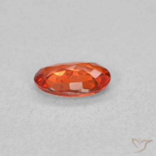 9,17 ctw natürlicher rötlich-orange Saphir, Oval, VVS-VS