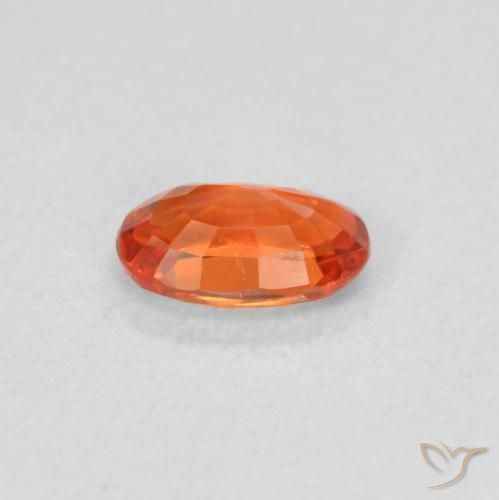 9,17 ctw natürlicher rötlich-orange Saphir, Oval, VVS-VS