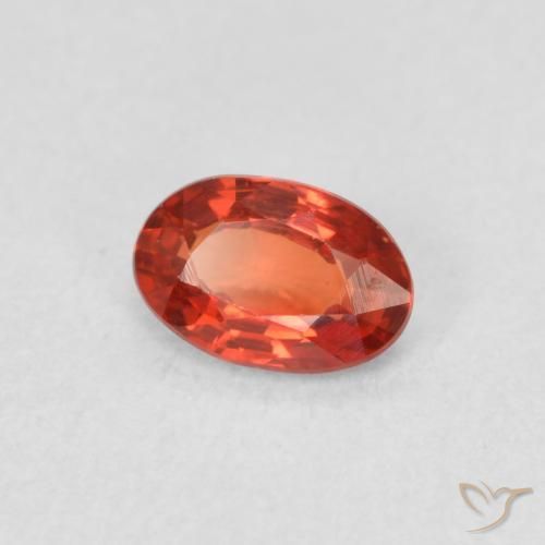9,17 ctw natürlicher Mittelrot Saphir, Oval, VVS-VS