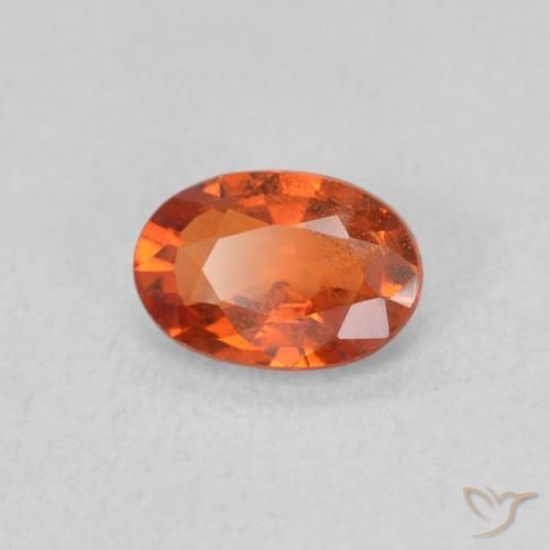 9,17 ctw natürlicher rötlich-orange Saphir, Oval, VS