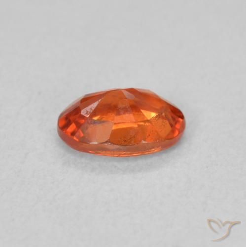 9,17 ctw natürlicher rötlich-orange Saphir, Oval, VS