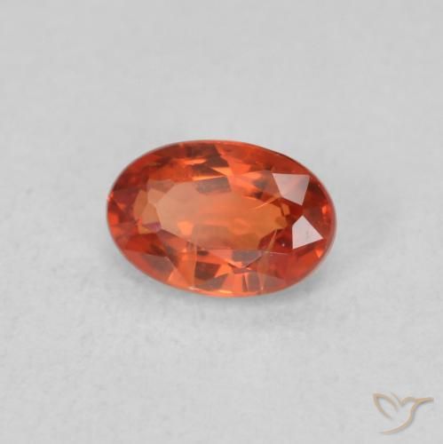 9,17 ctw natürlicher rötlich-orange Saphir, Oval, VS