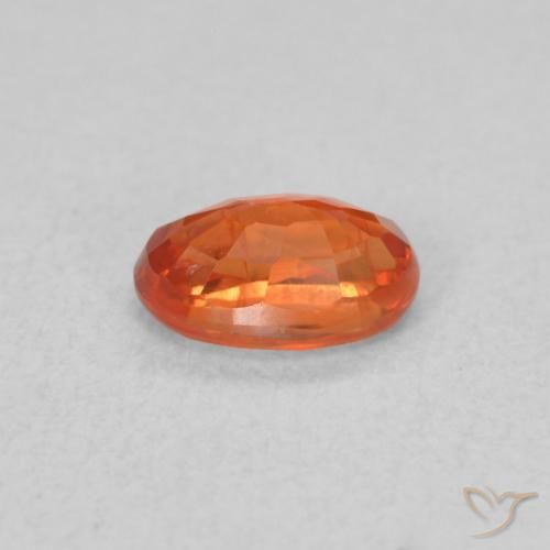 9,17 ctw natürlicher rötlich-orange Saphir, Oval, VS