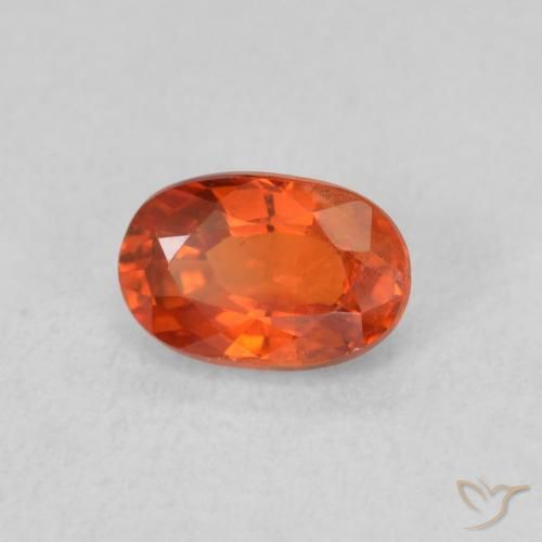 9,17 ctw natürlicher rötlich-orange Saphir, Oval, VS