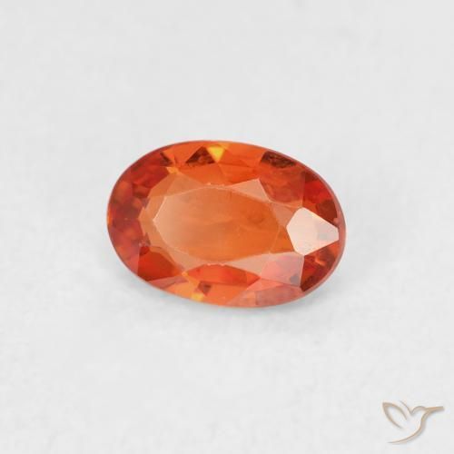 9,17 ctw natürlicher Amber Orange Saphir, Oval, VVS