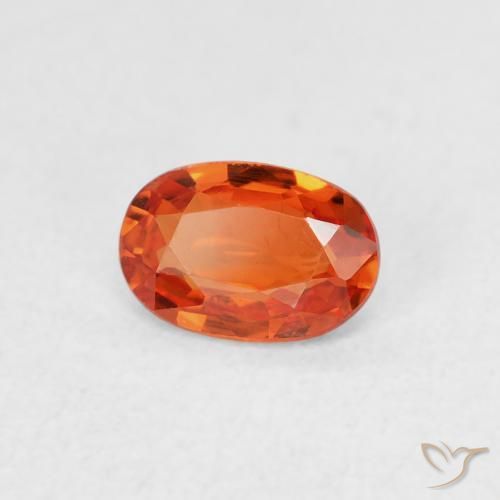 9,17 ctw natürlicher Feuerorange Saphir, Oval, VVS