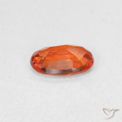 9,17 ctw natürlicher Feuerorange Saphir, Oval, VVS