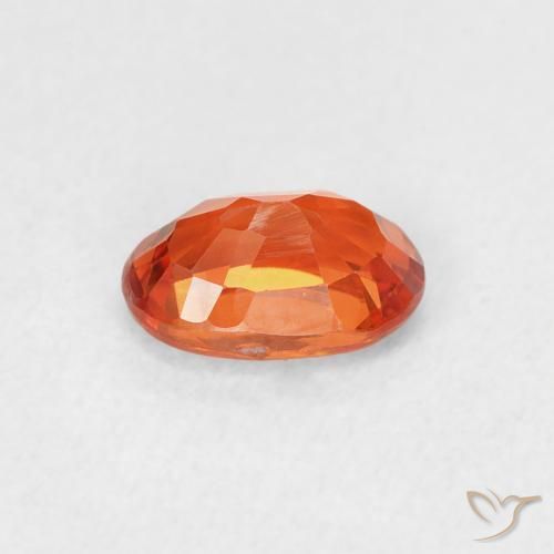 9,17 ctw natürlicher rötlich-orange Saphir, Oval, VVS