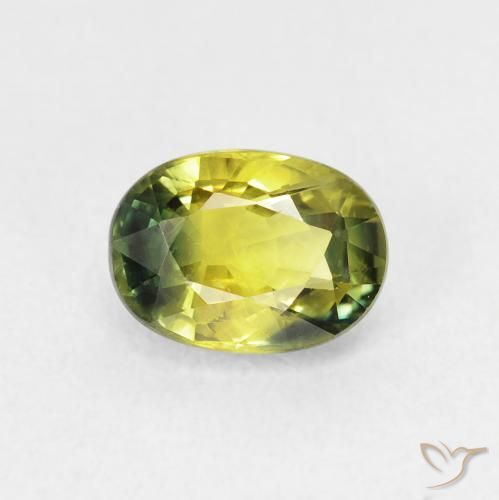 1.75ct Natürlicher Warmes Erdgrün Saphir, Oval, VVS-VS
