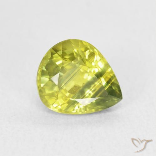 1.99ct Natürlicher Mittelgelb Saphir, Birnenform, VVS-VS