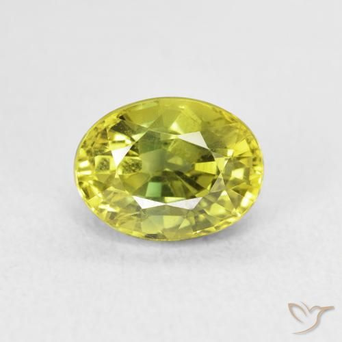 2.93ct Natürlicher Mittelgelb Saphir, Oval, VVS-VS