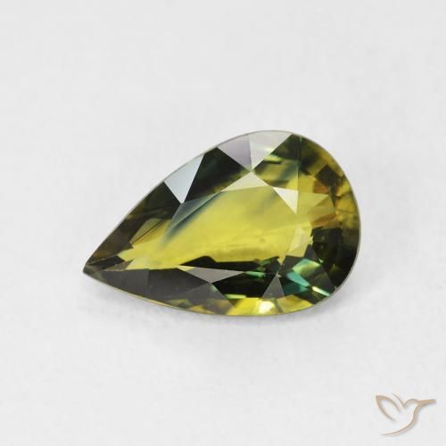 2.11ct Natürlicher Mehrfarbig Saphir, Birnenform, VVS-VS