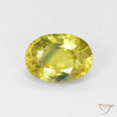 2.71ct Natürlicher Mittelgelb Saphir, Oval, VS
