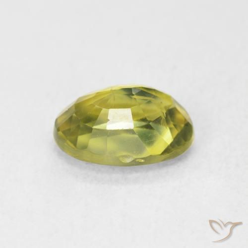 9,17 ctw natürlicher Mittelgelb Saphir, Oval, VS