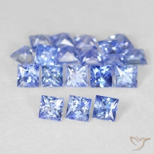 2.05 ct natürliche Intensives Blau Saphir-Edelsteine, Quadrat, VS