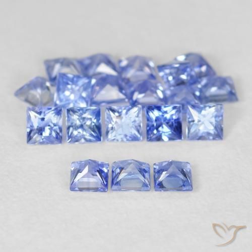 2.05 ct natürliche Intensives Blau Saphir-Edelsteine, Quadrat, VS